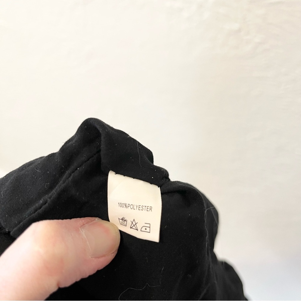 Hello Molly Dress Black Ruffle Mini Small S - Picture 7 of 8